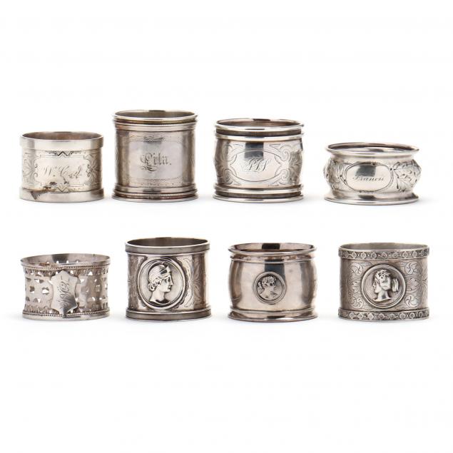 eight-antique-silver-napkin-rings-including-portrait-medallions