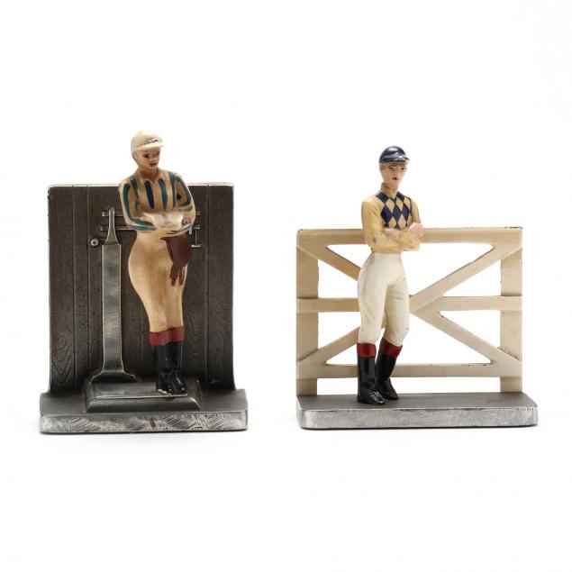 two-vintage-kentucky-tavern-creations-jockey-bookends