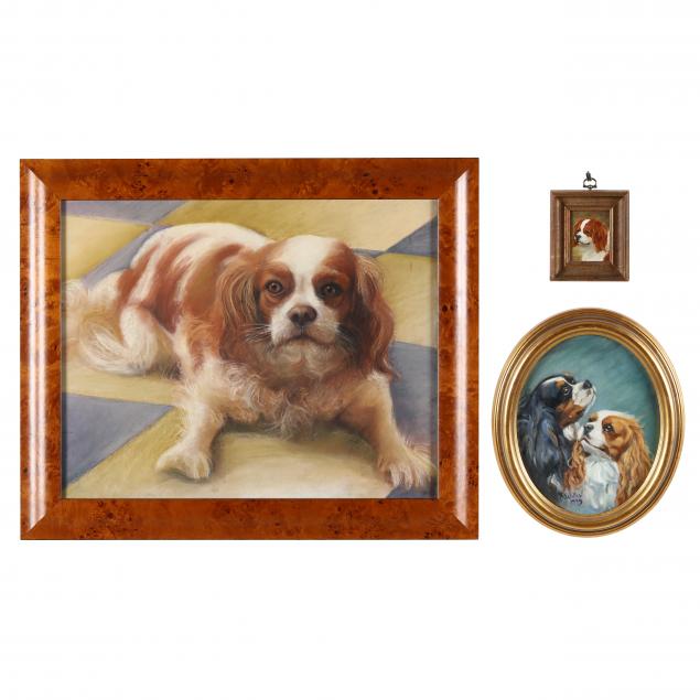 three-contemporary-portraits-of-cavalier-king-charles-spaniels