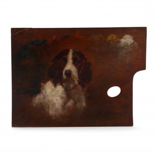 georges-henri-fauvel-french-fl-1881-1907-portrait-of-a-spaniel