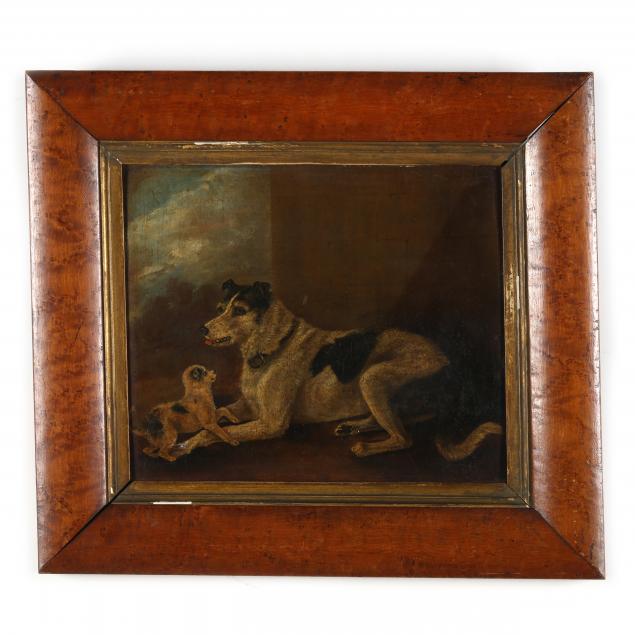 english-school-19th-century-a-mama-terrier-and-her-pup