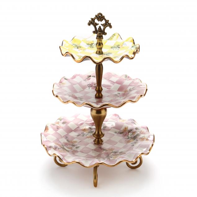 mackenzie-childs-i-rose-petal-i-tiered-dessert-server