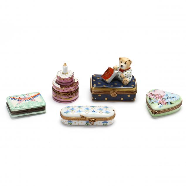 five-limoges-porcelain-pill-boxes