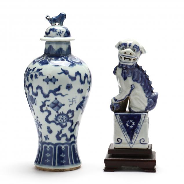 two-pieces-of-chinese-blue-and-white-porcelain