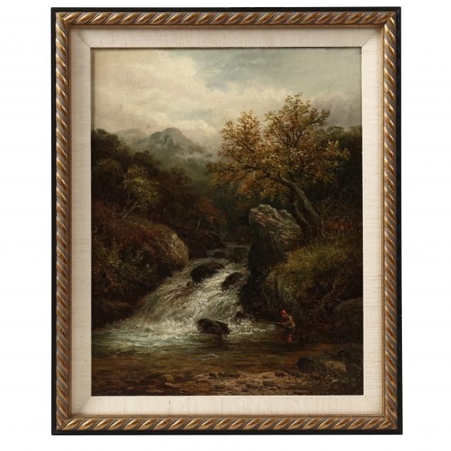 e-walters-english-19th-century-landscape-with-waterfall-and-angler