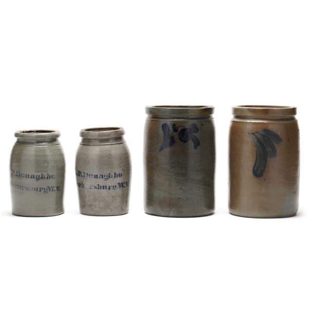 four-antique-salt-glazed-storage-preserve-jars