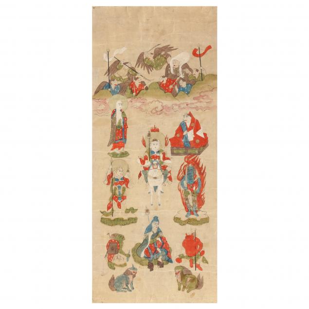 a-japanese-work-on-paper-of-buddhist-deities