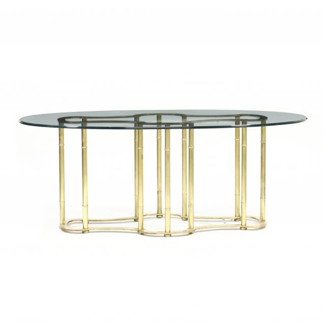 mastercraft-brass-and-glass-i-racetrack-i-dining-table
