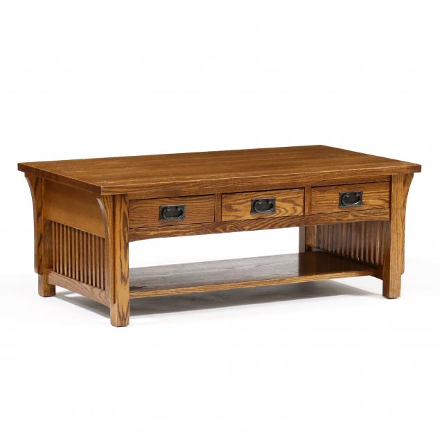 mission-oak-style-coffee-table