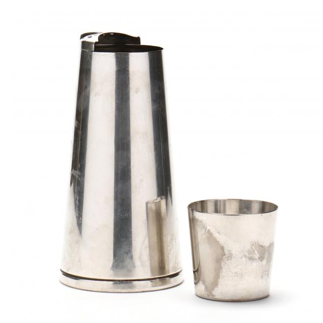 emil-schuelke-for-napier-silverplate-cone-cocktail-shaker
