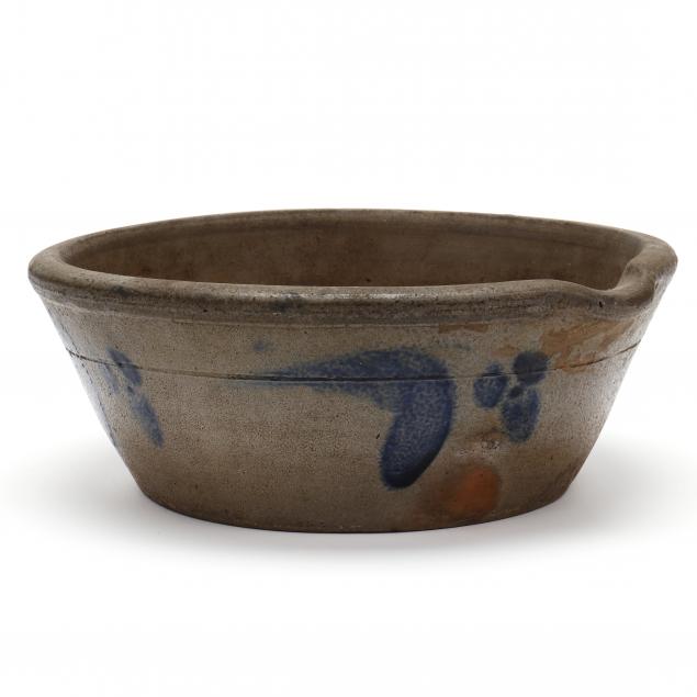 antique-pennsylvania-cobalt-decorated-stoneware-batter-bowl