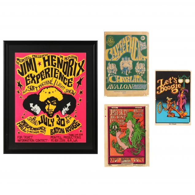 group-of-four-psychedelic-concert-posters