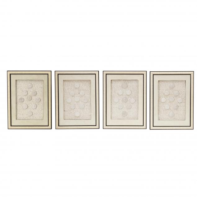 large-group-of-antique-grand-tour-intaglios-in-four-frames