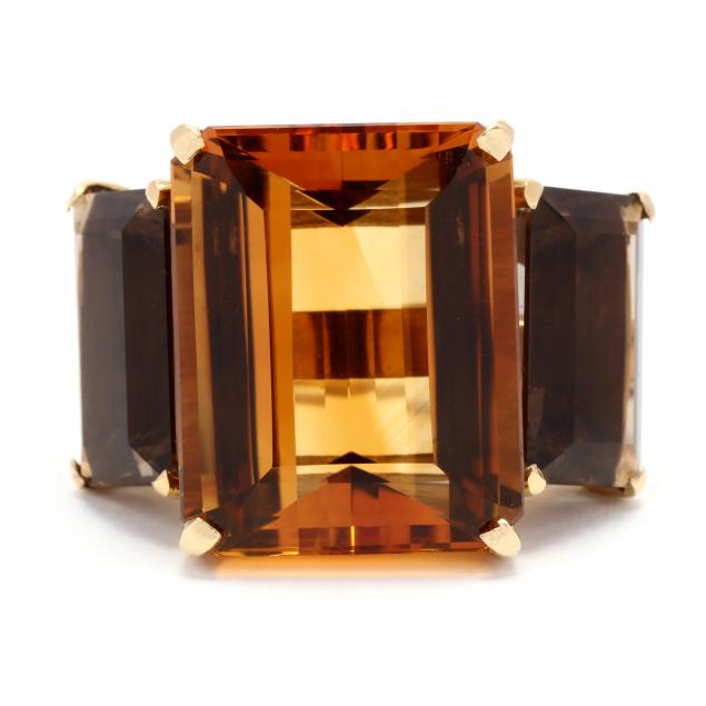 gold-citrine-smoky-quartz-ring