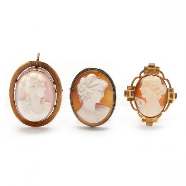 three-cameo-brooches