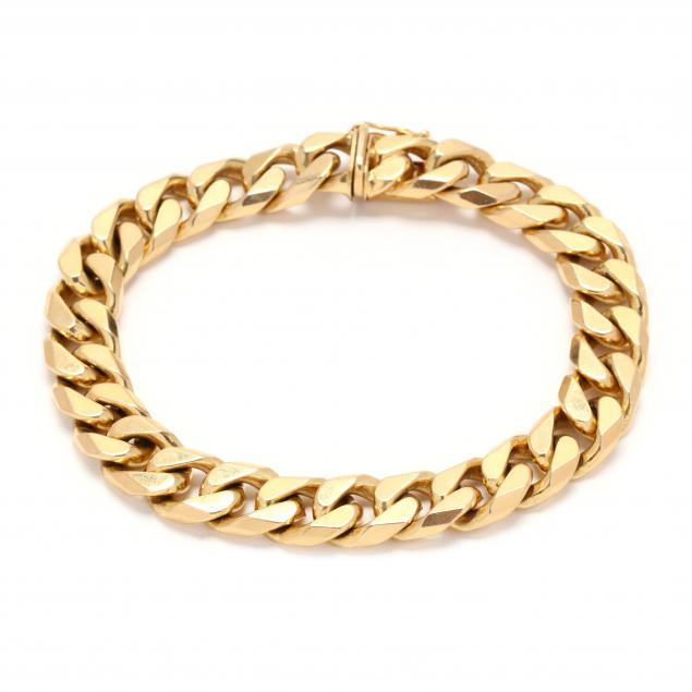 gold-curb-link-bracelet-italy