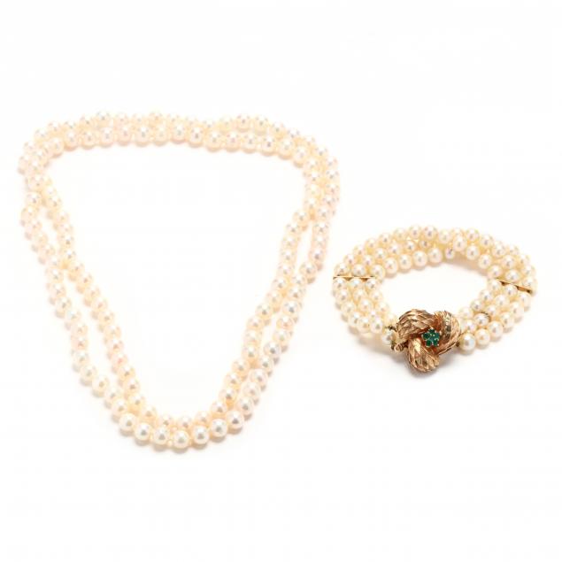 pearl-bracelet-and-necklace