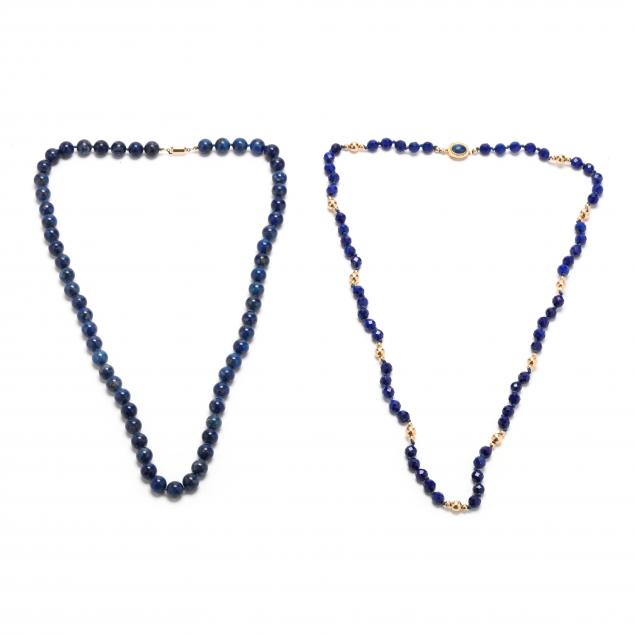 two-lapis-lazuli-bead-necklaces