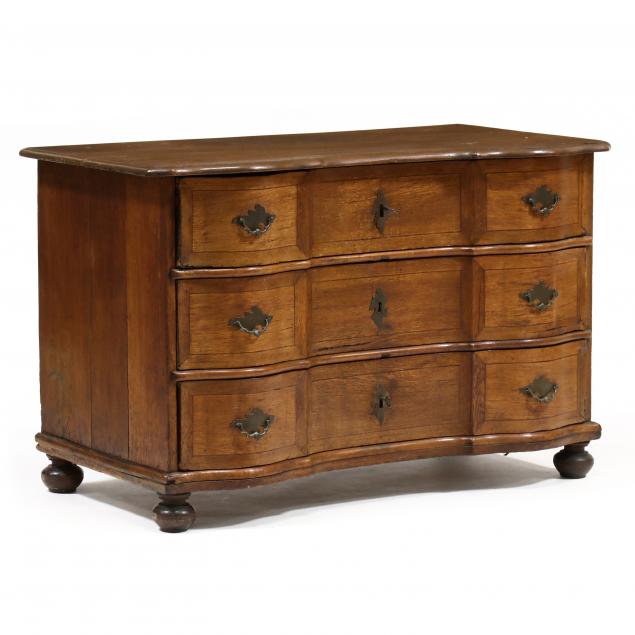 antique-continental-oak-reverse-serpentine-chest-of-drawers