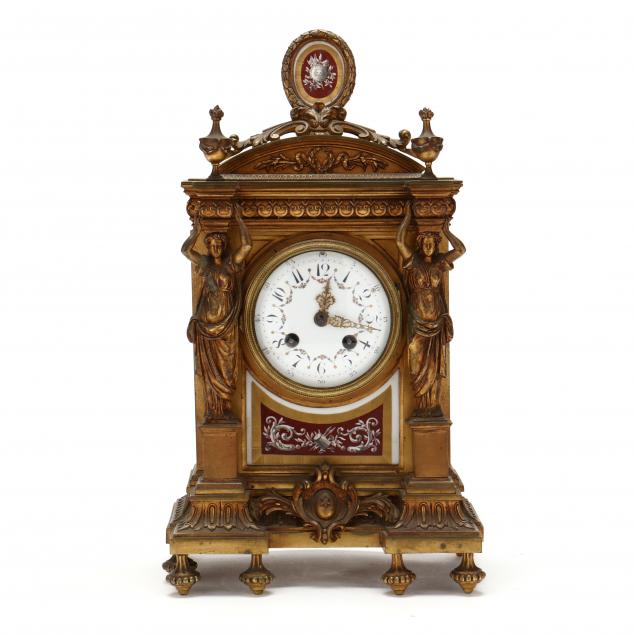 antique-french-neoclassical-style-ormolu-and-porcelain-mantel-clock
