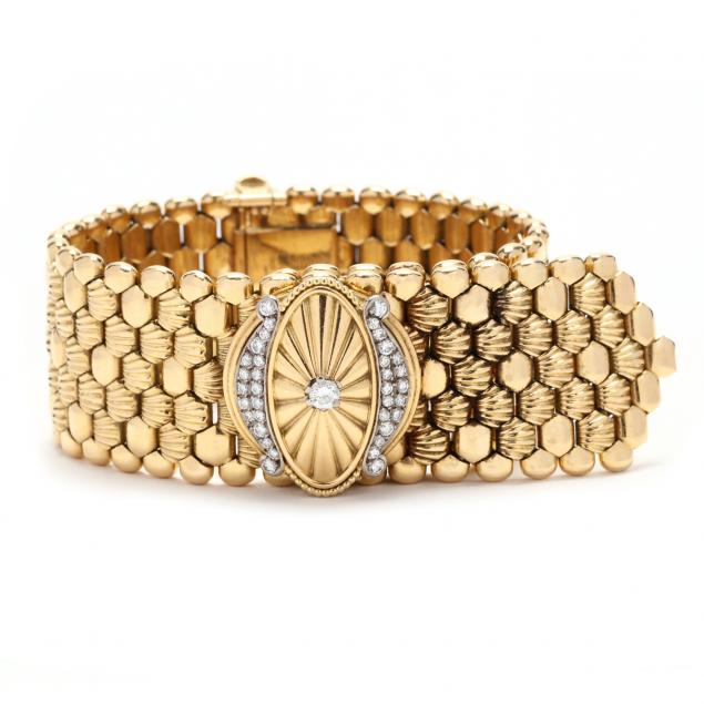 lady-s-vintage-gold-and-diamond-bracelet-watch-omega