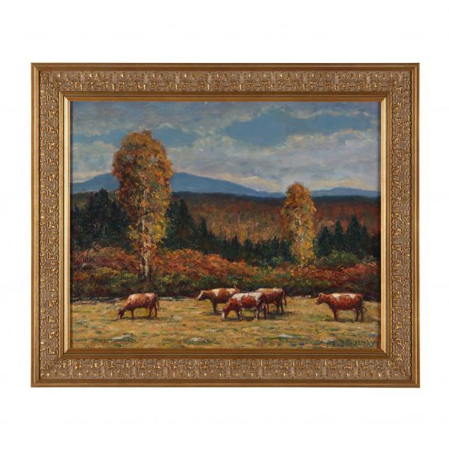 paul-libby-american-20th-century-cattle-in-an-autumn-landscape