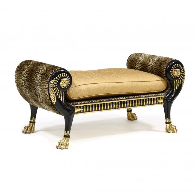 romeo-paris-neoclassical-style-ebonized-and-gilt-window-seat