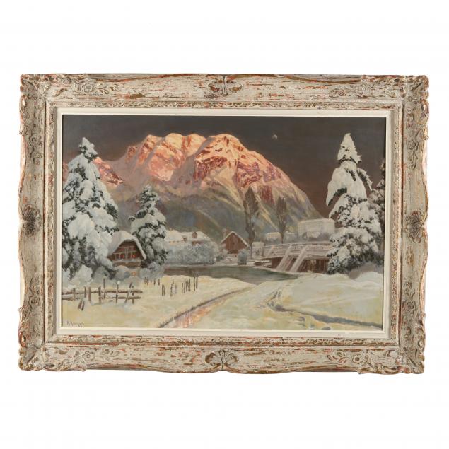 alois-arnegger-austrian-1879-1963-alpine-landscape-at-dusk