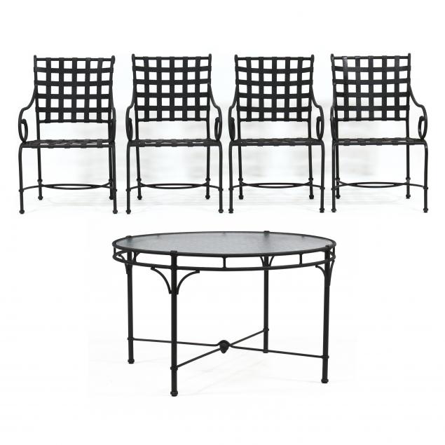 brown-jordan-i-florentine-i-table-and-four-chairs