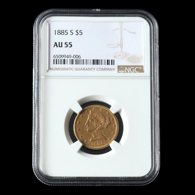 1885-s-liberty-head-5-gold-half-eagle-ngc-au55