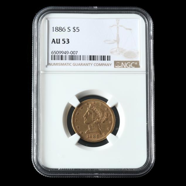 1886-s-liberty-head-5-gold-half-eagle-ngc-au53