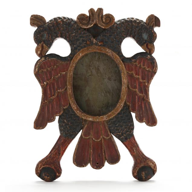 a-spanish-colonial-carved-double-eagle-diminutive-wall-mirror