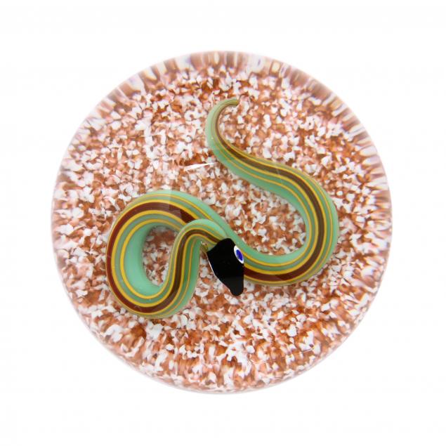 charles-kaziun-jr-glass-snake-paperweight