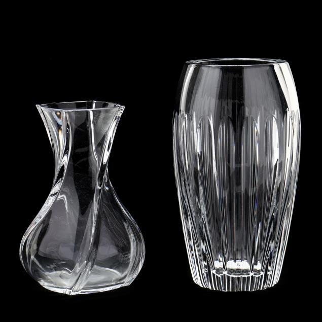 two-baccarat-crystal-vases