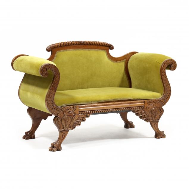 american-late-classical-carved-mahogany-settee