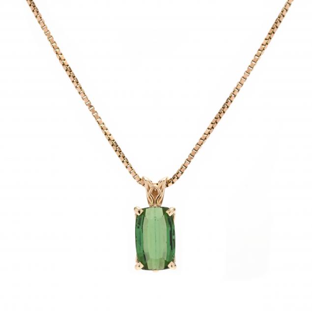 gold-and-green-tourmaline-pendant-necklace