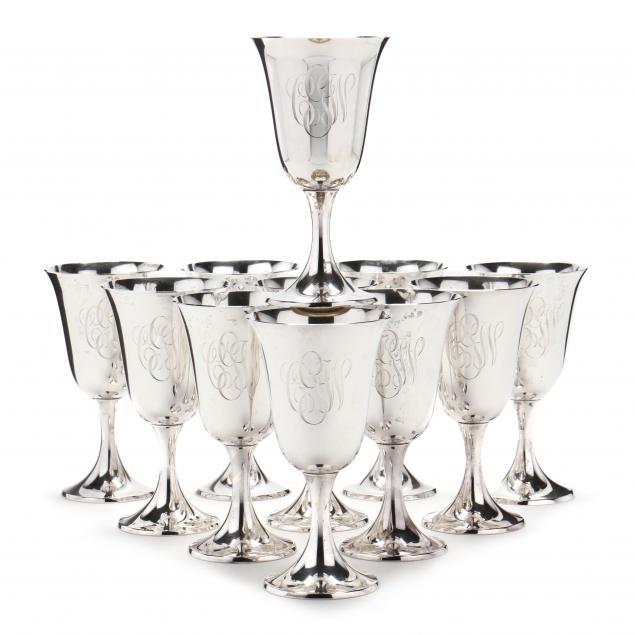 set-of-eleven-gorham-i-puritan-i-sterling-silver-goblets