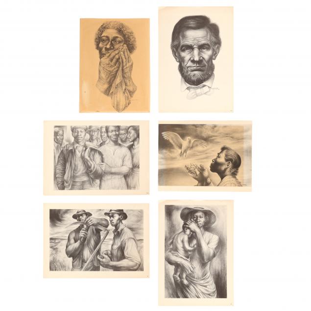 charles-white-american-1918-1979-i-six-drawings-i-complete-portfolio-of-prints