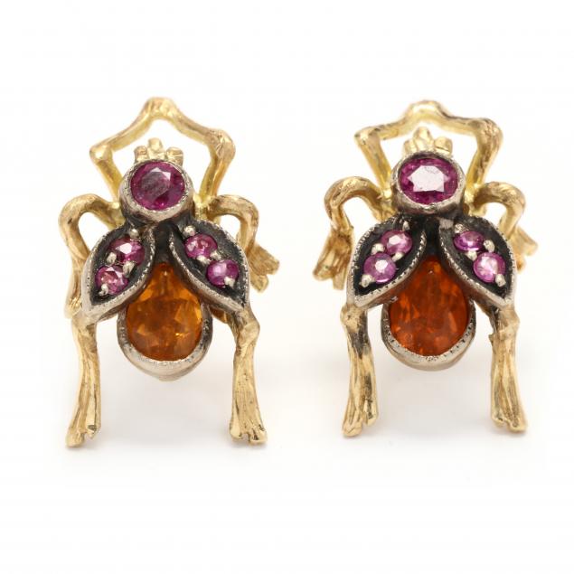 gold-and-gem-set-fly-motif-earrings