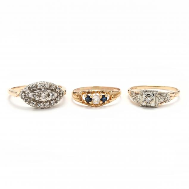 three-gold-and-gem-set-rings