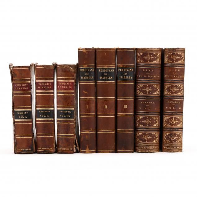 three-19th-century-book-sets-pertaining-to-the-age-of-discovery