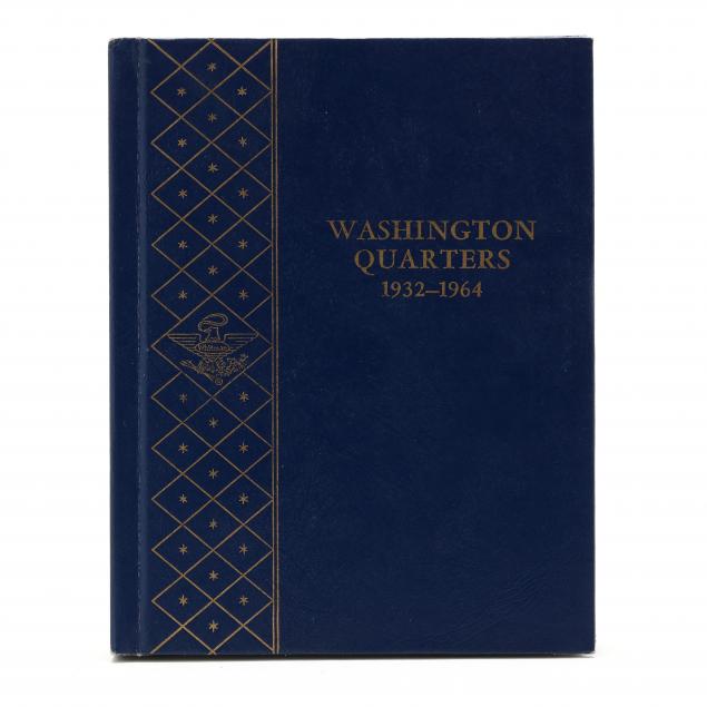 nearly-complete-washington-silver-quarter-set-1932-1964-in-whitman-album