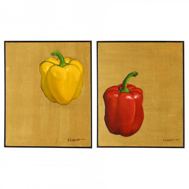 georges-le-chevallier-american-i-yellow-pepper-i-and-i-red-pepper-i-two-works