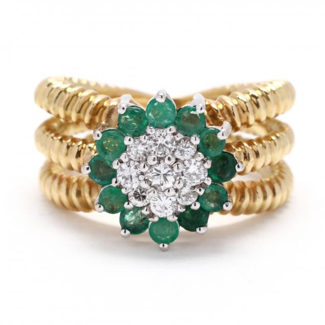 gold-emerald-and-diamond-cluster-ring