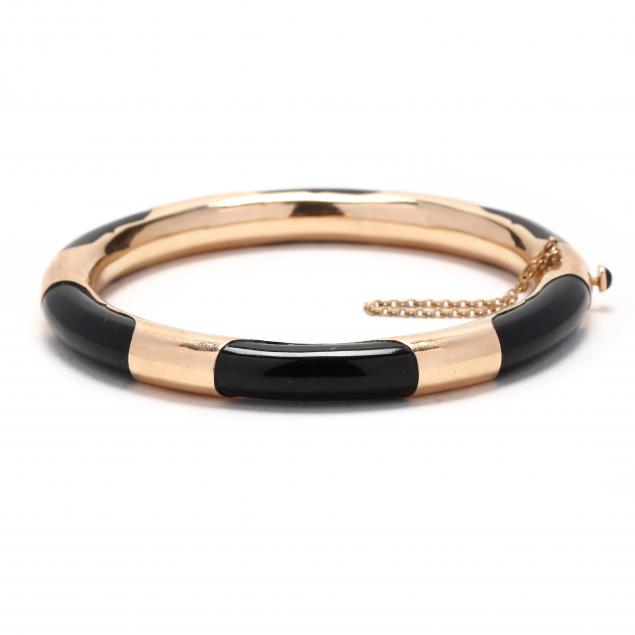 gold-and-black-onyx-bangle-bracelet