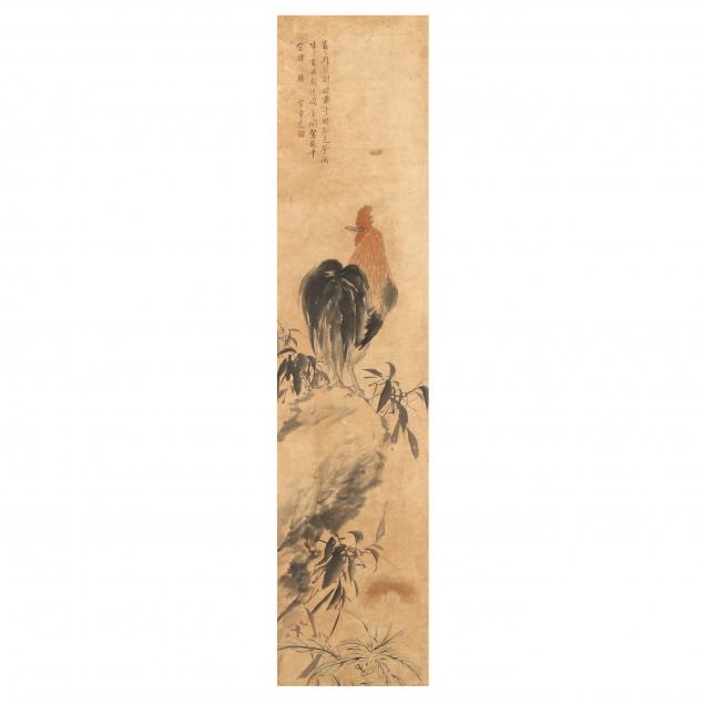a-chinese-painting-of-a-rooster