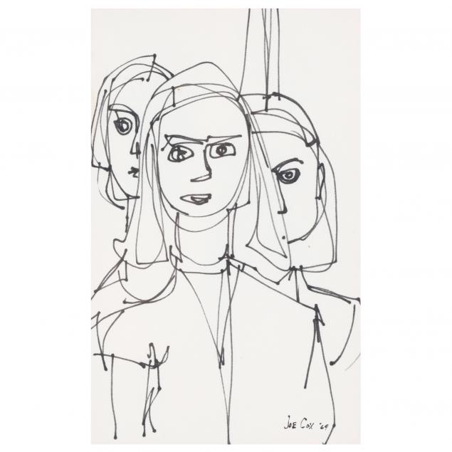 joe-cox-nc-1915-1997-drawing-of-three-figures