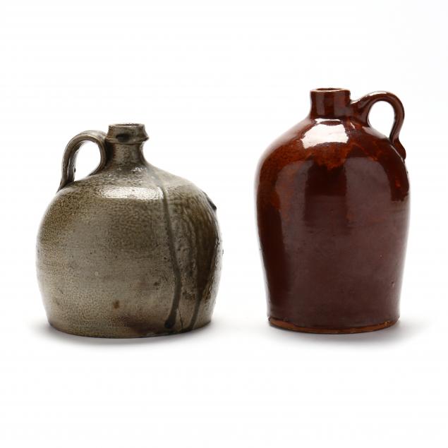 two-north-carolina-pottery-jugs