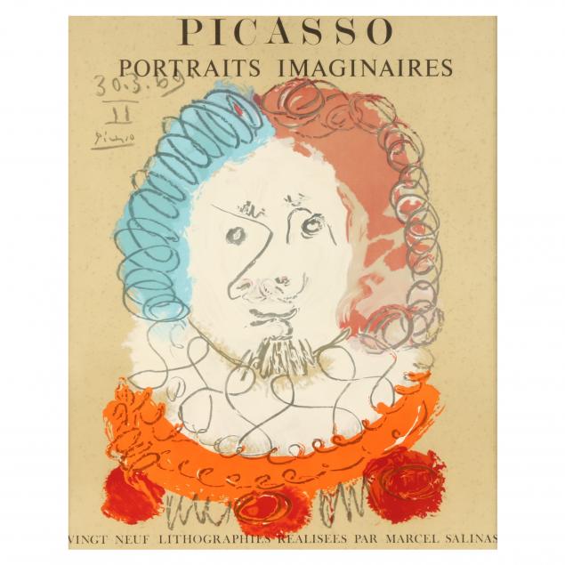 after-pablo-picasso-spanish-1881-1973-portraits-imaginaires-exhibition-poster