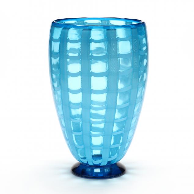 gino-cenedese-italy-1907-1973-blue-glass-vase